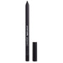 Bull Chic ColourPop Lippie Pencil stands uncapped to reveal its deep black lip liner tip, the matte black barrel labeled “lippie pencil,” with the glossy cap placed beside it on a clean white background.