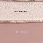 Two Heart to Get For Your Eyes Only Shadow Stix swatches laid side by side, showing a shimmery champagne shade labeled NOT AVAILABLE above a matte mauve shade labeled TRY HARDER on a clean studio background.