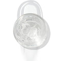 In The Clear Face & Eye Gloss in an open round jar gleams with a glossy swipe beneath it on a white background, showcasing the ColourPop Face & Eye Gloss for dewy, glass-skin shine on lids and cheeks.