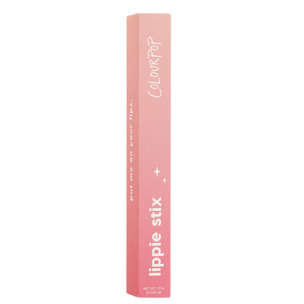 ColourPop Lippie Stix Infinite Best displayed upright in a slim pink ombré box with white lettering and star accents, 1.0 g (0.035 oz), product packaging shown on a clean white background.