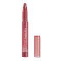 ColourPop Lippie Stix Happy Thoughts, a dusty rose twist-up lip crayon, extends from its pink tube with the translucent cap set beside it on a clean white background.