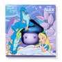 Pure Madness overnight lip mask jar sits in a die-cut window, “WHO R U?” on a purple pot; Alice and the Caterpillar art frame the Disney x Fourth Ray Beauty box, birthday cake scent, 7g (0.25 oz), hydrating ColourPop Lip Mask.